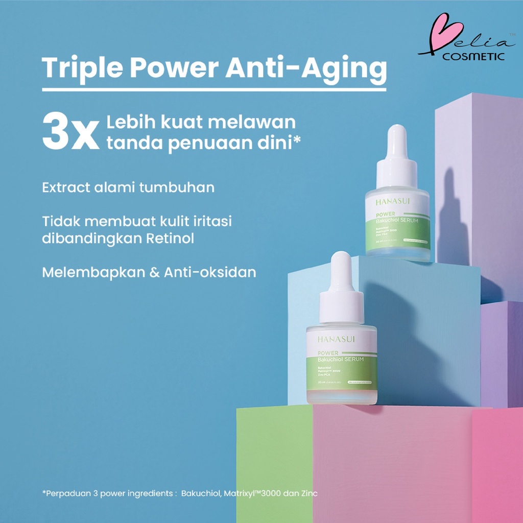 HANASUI Power Serum Bright expert | Acne | Bakuchiol | Barrier | Peeling Serum | BPOM