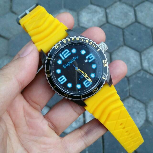 JAM TANGAN PRIA SUPERDRAY RUBBER STRAP