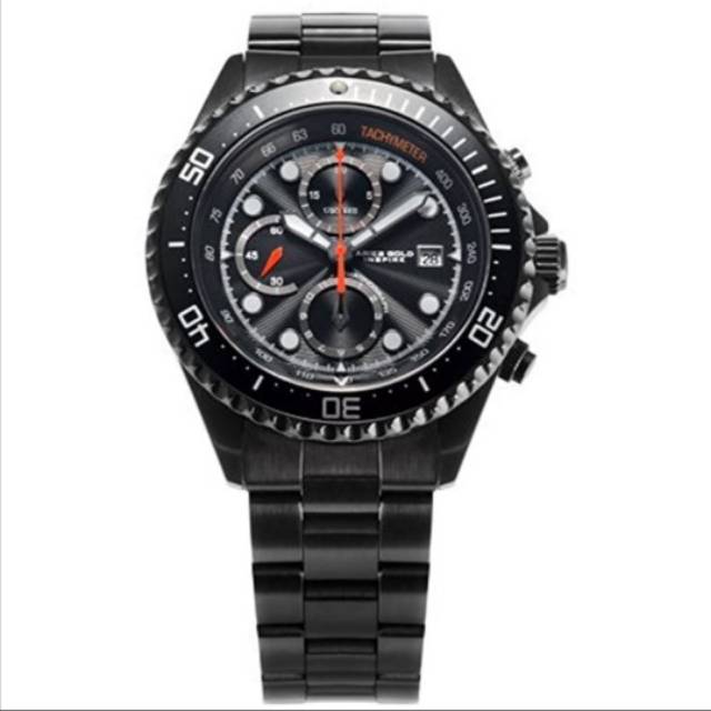 Jam Tangan Pria Aries Gold G726abkr Black Original