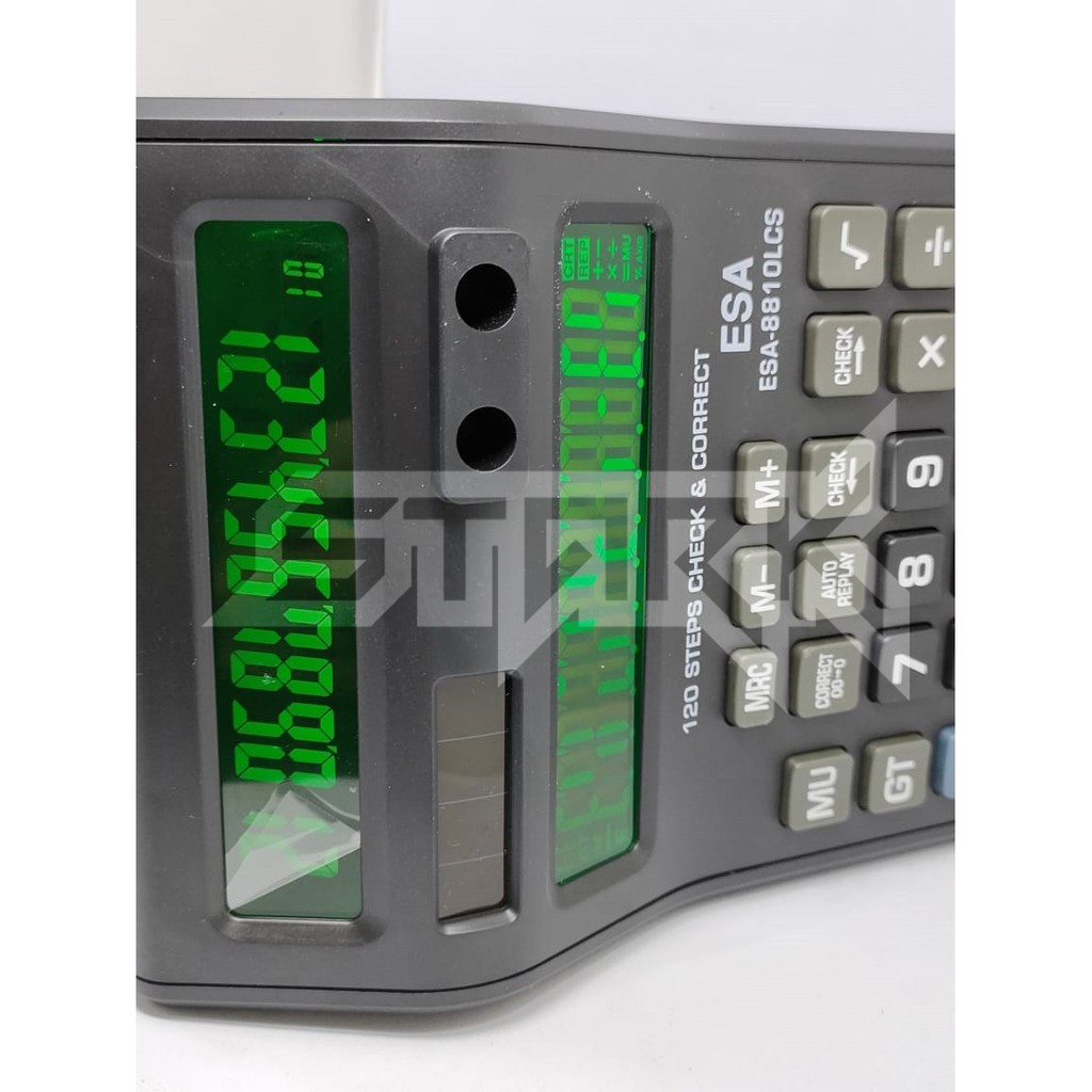 

Kalkulator 2 Layar ESA 8810 LCS LED BACKLIGHT - 12 Digit - Kalkulator Lampu LED - Kalkulator Dagang
