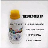 Serbuk Toner Compatible Printer 119a 150a 150nw MFP 178nw 279fnw w2090a CMYK 65gram