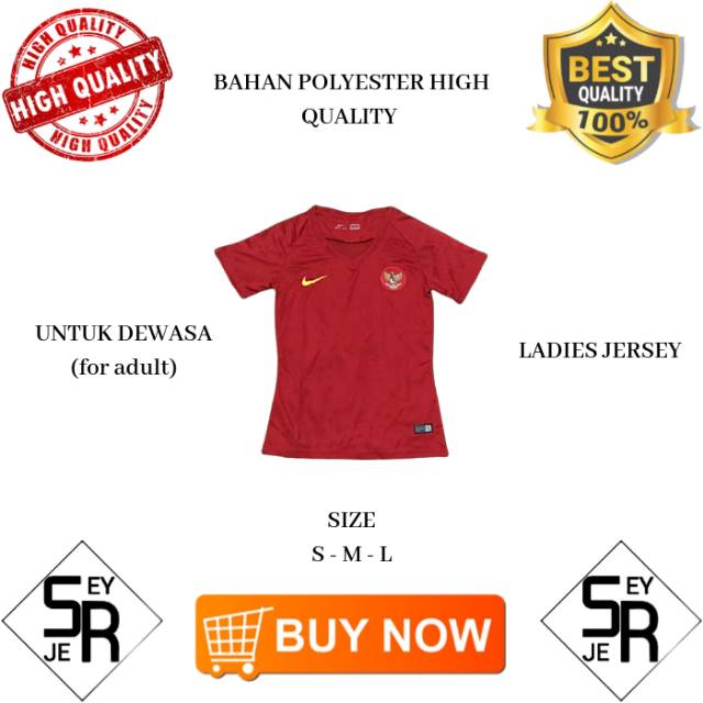 Ladies Indo home TERBARU baju  bola olahraga Indonesia 