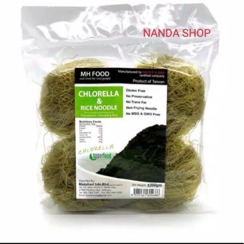 

MH Food Chlorella & rice noodle 200gr