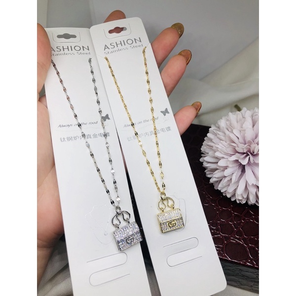 Kalung liontin premium titanium wanita