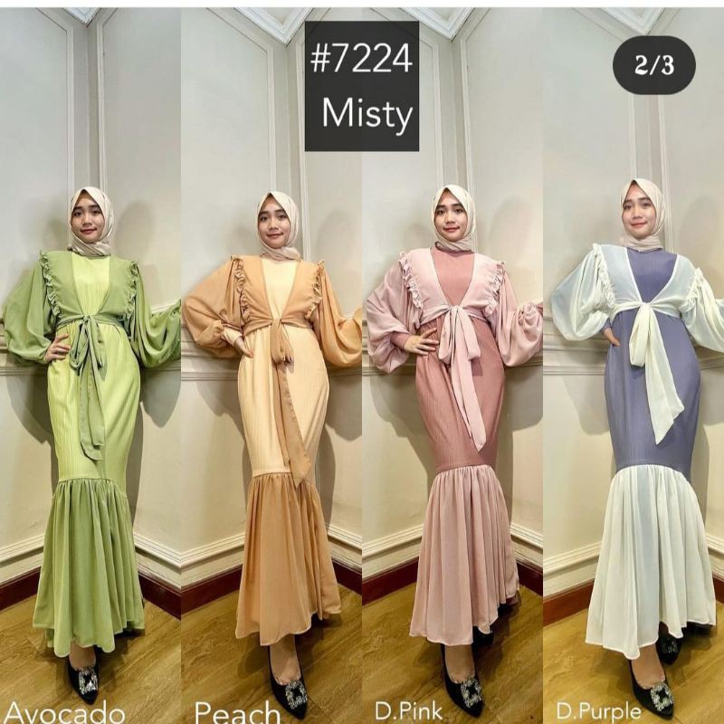 READY TERBARU MISTY DRESS ORI MK