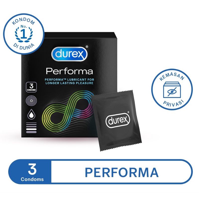 Kondom Durex Performa Tahan Lama Isi 3s