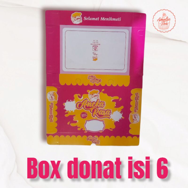 Box Donat Isi 6*10Pcs