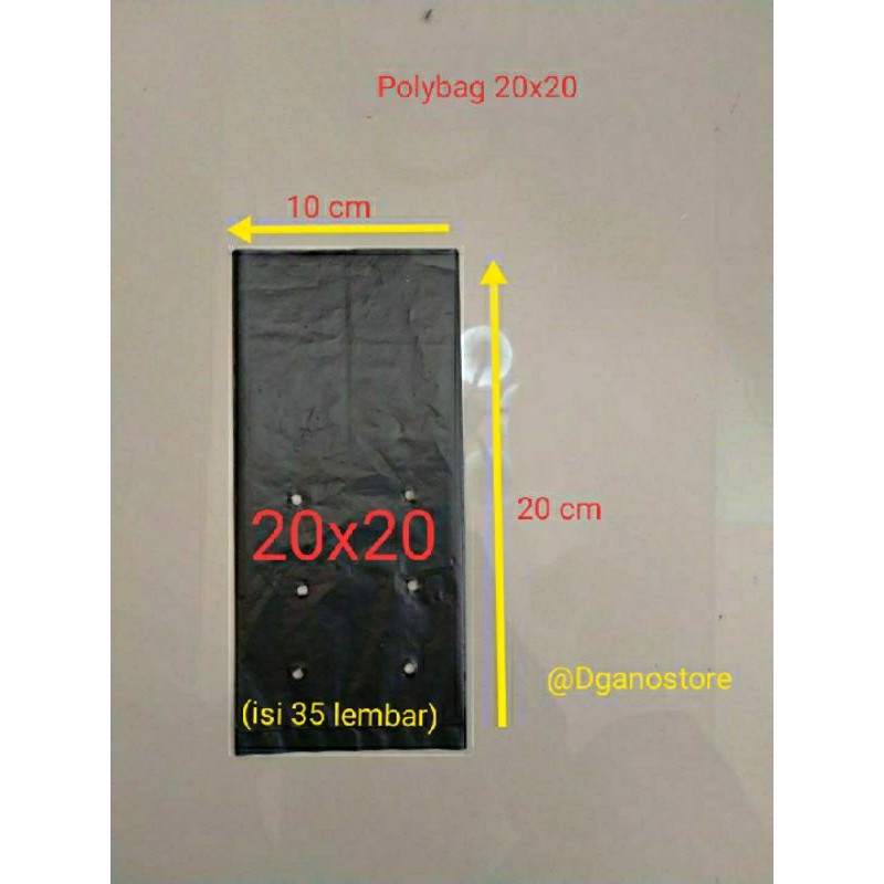 Polybag / Polibag / Polibak Untuk Bermacam-macam Tanam Uk 20x20 ( Isi 35 Pcs)