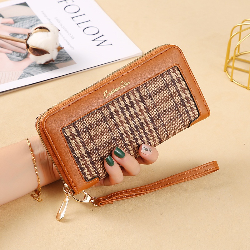 Dompet Panjang Wanita Pouch Import / Wallet Motif Bunga - 407