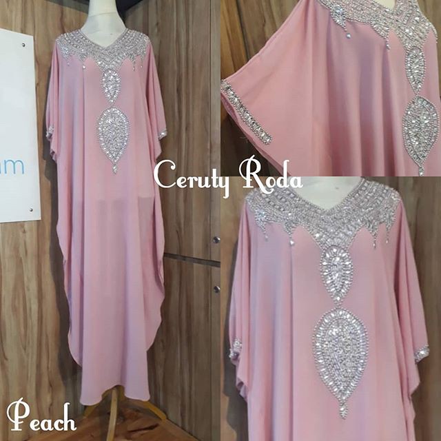 ceruty kaftan roda peach 1