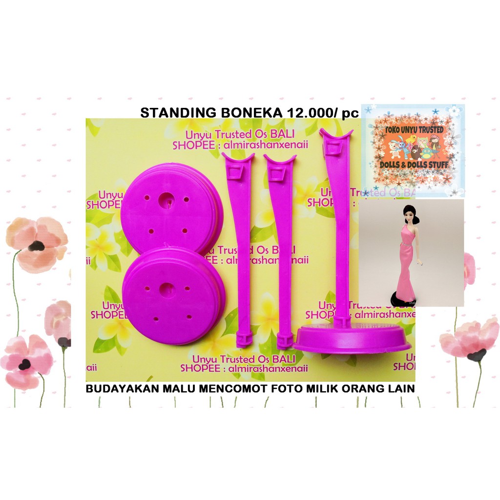 Penyangga Barbie/Barbie/Ken/Licca/ Bratz/Monster High/Ever After High/Moxie/Winx Club - UNGU O02