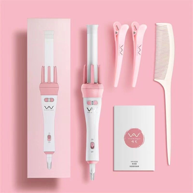 VIVID VOGUE  Catokan Rambut Ceramics Catokan Curly Otomatis Sisir Pelurus Rambut