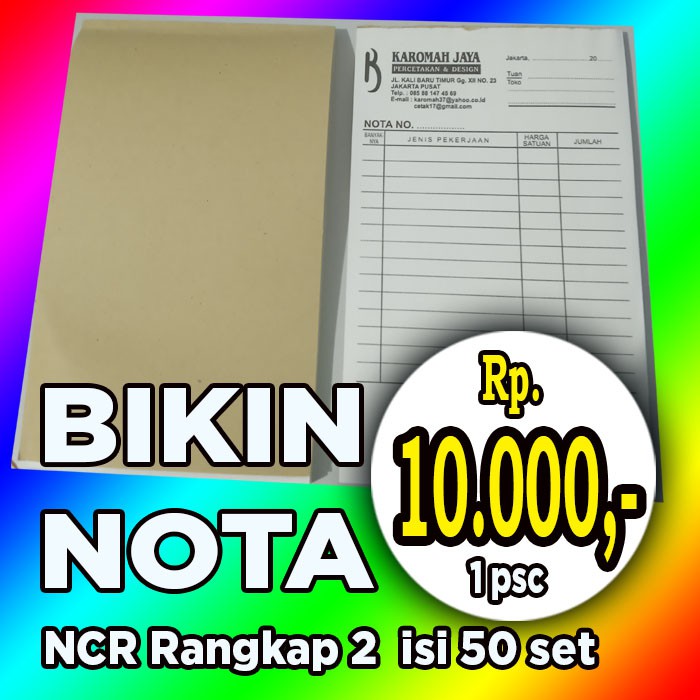 

NOTA/FAKTUR 1/4 Folio