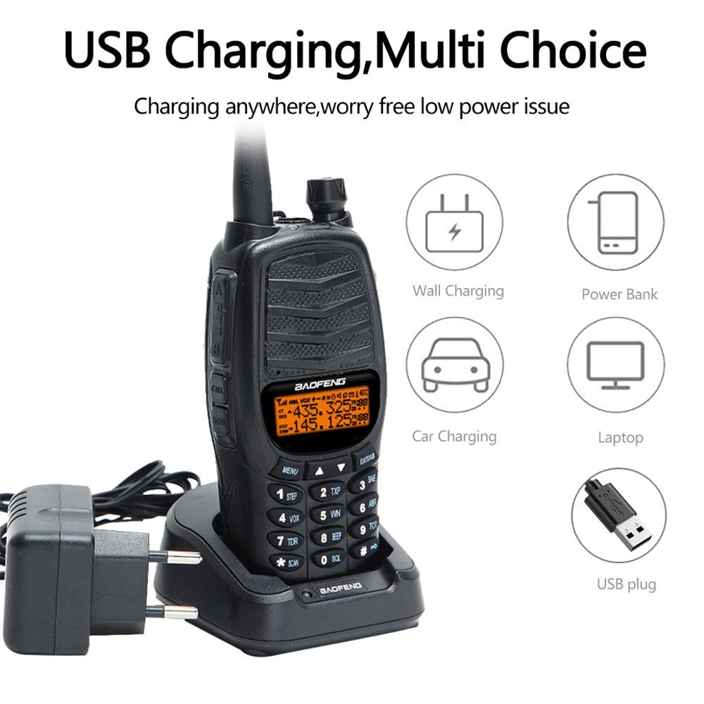 HT UV-X10 Walkie Talkie Dual PTT Two Way 10W High Power 8800 mAH