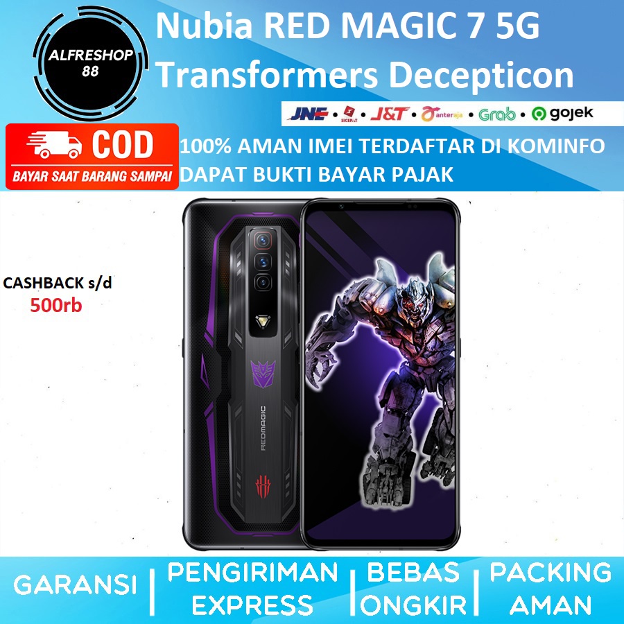 Nubia RED MAGIC 7 5G 16GB 512GB Transformers Decepticon Edition