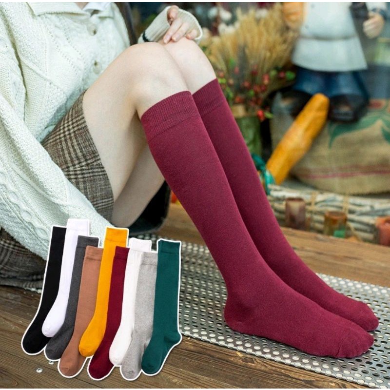 Kaos kaki panjang kekinian Kaos kaki muslimah Kaos kaki korean/jepang style