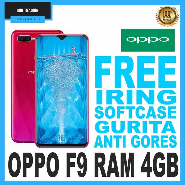 OPPO F9 RAM 6GB/64GB GARANSI OPPO INDONESIA OPPO F9 RAM 4GB / ROM 6GB