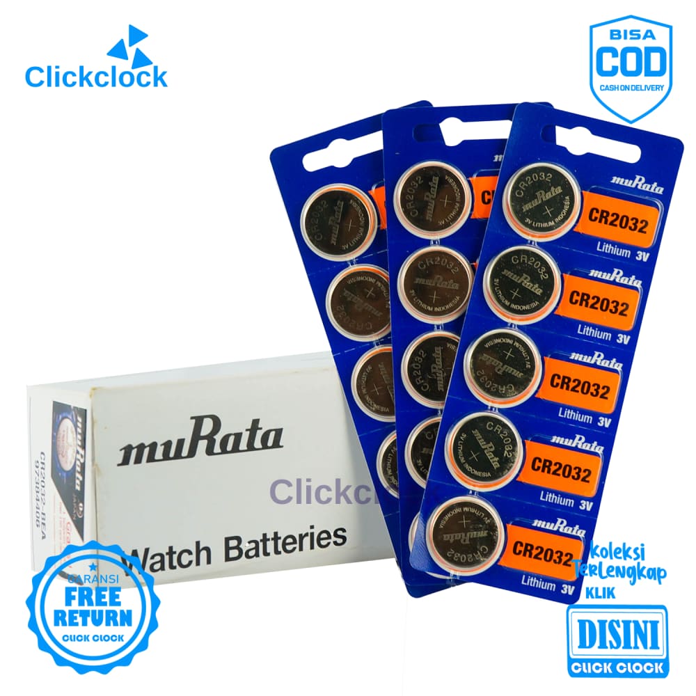 Batu Baterai Jam Tangan Murata CR2032 Battery Silver Murah Original