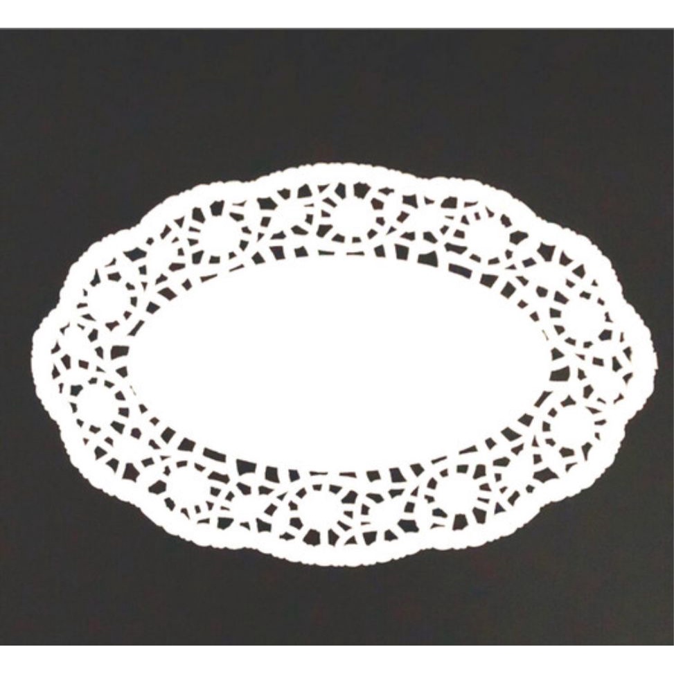 Renda Kue Doyleys Oval 11.5x14.5” isi 100lbr - Oval Doilies Oval