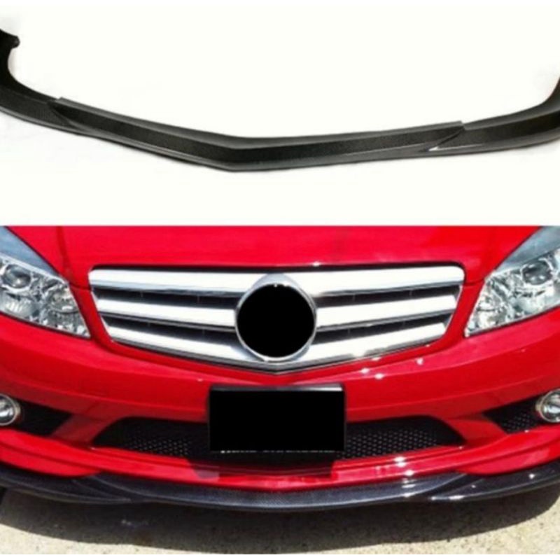 front lips marcedes benz C63 w 204 carbon kevlar