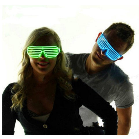 kacamata LED nyala pesta rave party glass dengan 3 mode nyala atraktif