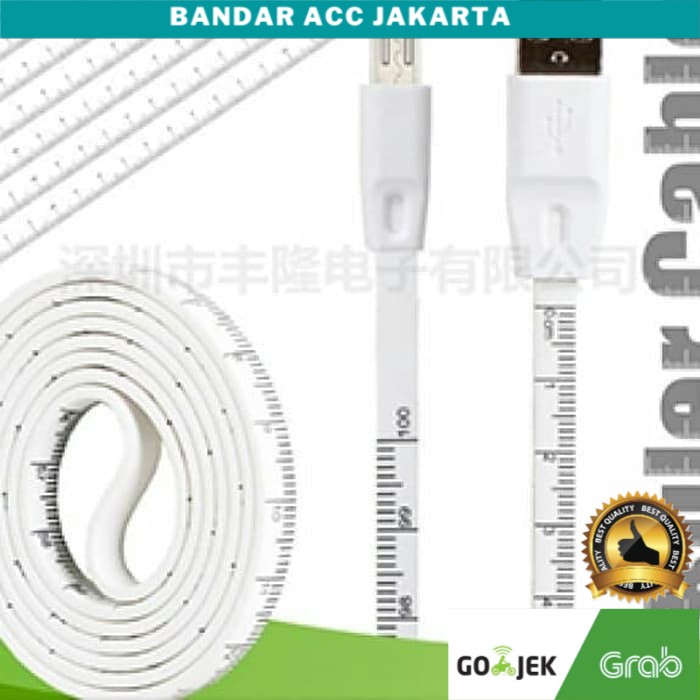 Kabel Micro Usb FENGLONG S28 Original Bentuk Meteran 1M Data Charger