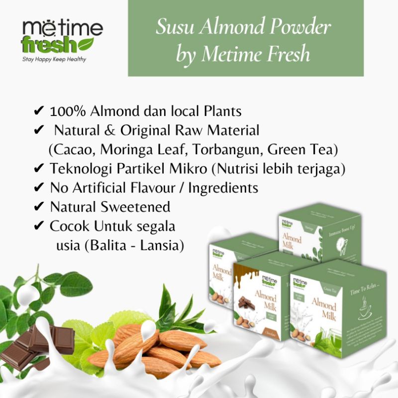 

Susu Almond Milk Bubuk Powder Premium Lokal Plant