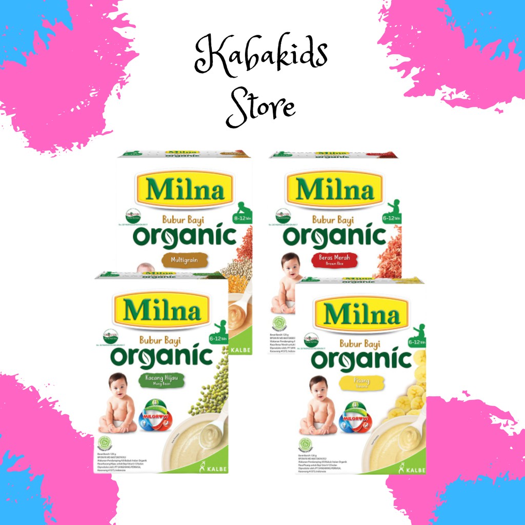 Milna Bubur Bayi Organik 120 Gr MPAsi Baby Food