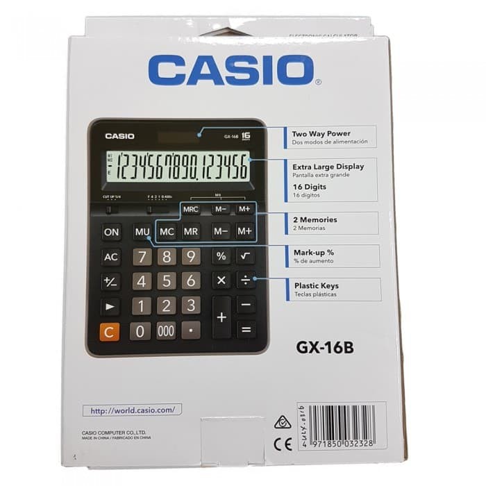 Casio GX-16B Calculator 16Digits Kalkulator