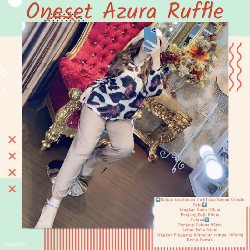 (Pesanan 2) OneSet Azura Ruffle RgB Original