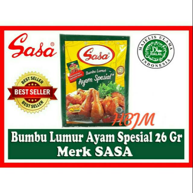 

BUMBU LUMUR AYAM SPESIAL 26 GR MERK SASA