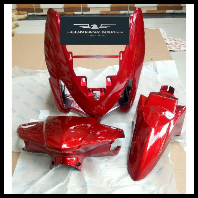 Jual cover body vario 110 karbu set halus depan panel besar, batok depan, slebor depan(paket