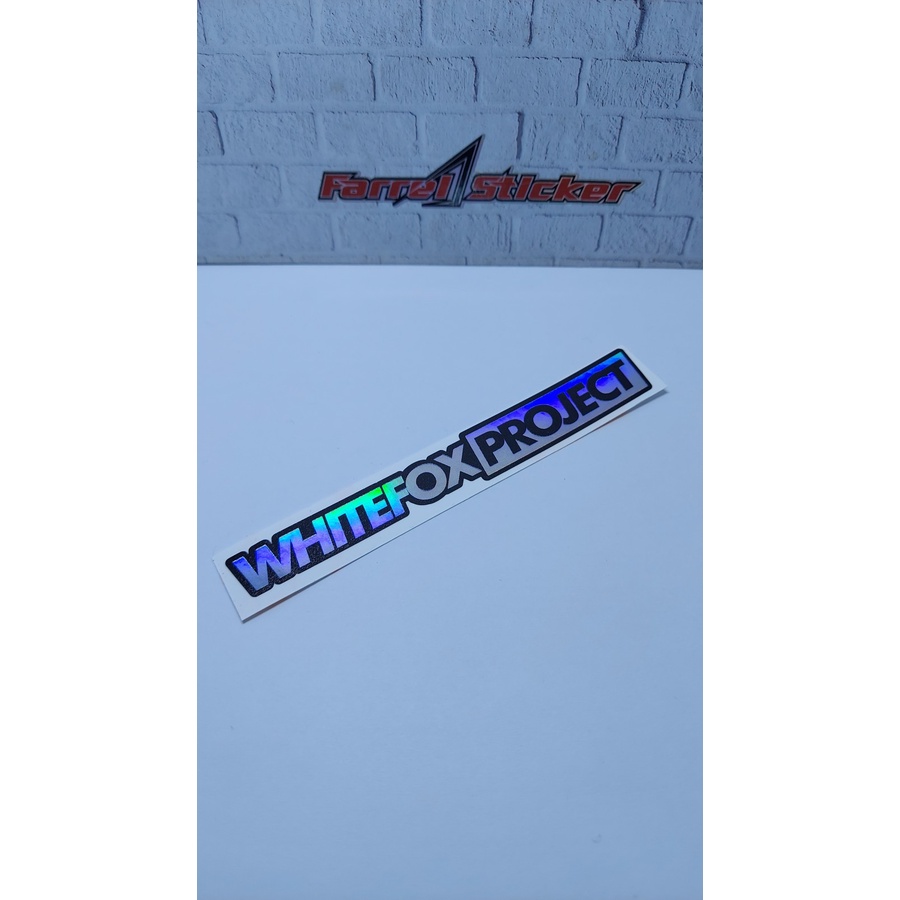 stiker WHITEFOX Sticker WHITE FOX PRINTCUT