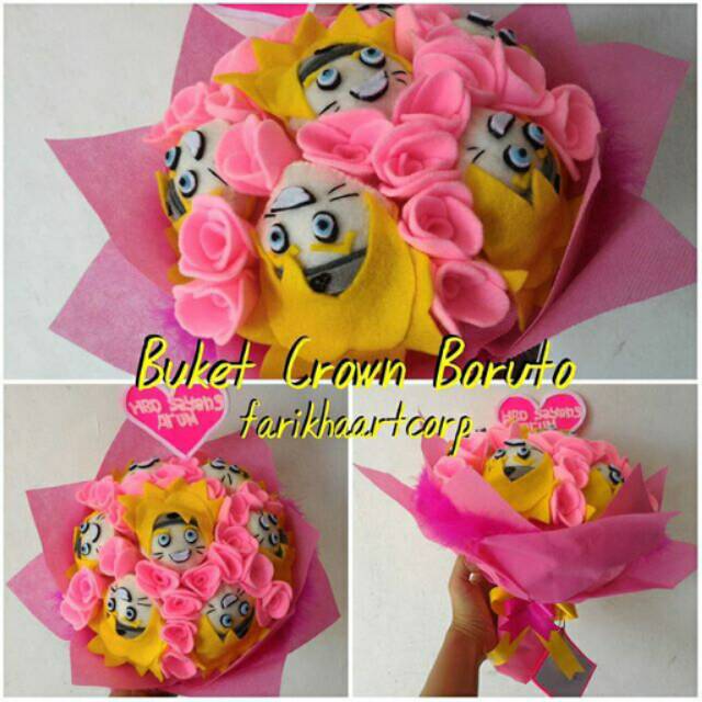 Buket Boneka Boruto crown