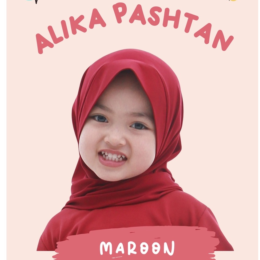 Jilbab Anak Bayi Perempuan Aiska Renda Manis Jersey Import Newborn 1 2 3 4 5 6 tahun / Jilbab Bayi Hijab Instant Lace Renda / Kerudung Anak /  Sabyan Hijab /  Pashmina Instan Anak