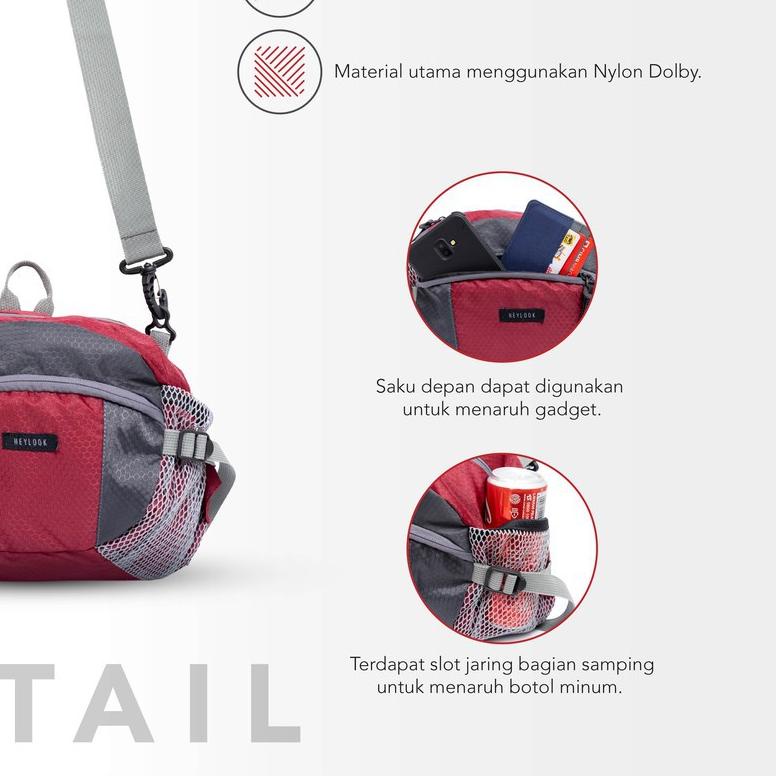Tas Pria Selempang Wb Tracking Outdoor Waistbag Pinggang Distro Slempang Original