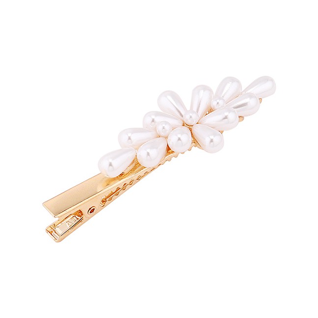 LRC Jepit Rambut Fashion Gold Pearl Hairpin Y6148X