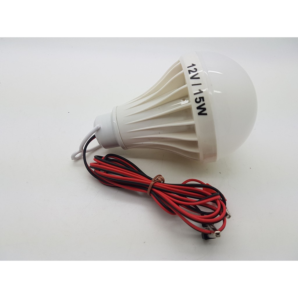 Lampu Led DC 12v MITSUYAMA 15w - Model Lansung Jepit ke Baterai / aki