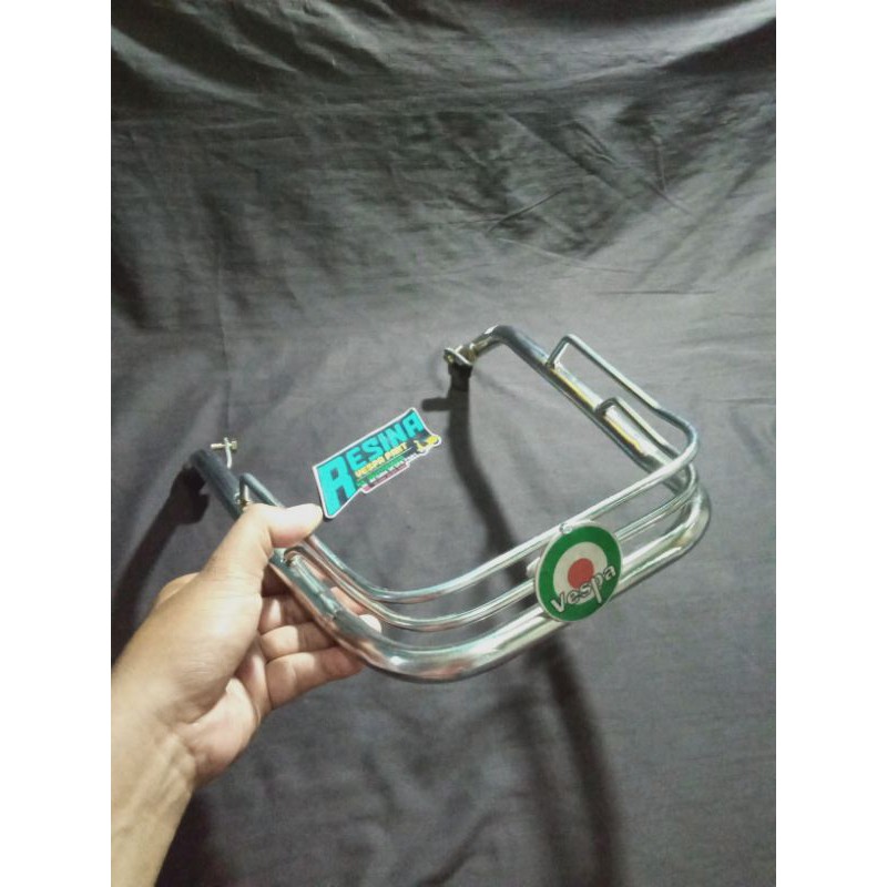 Bemper spakbor depan vespa excel exclusive croom