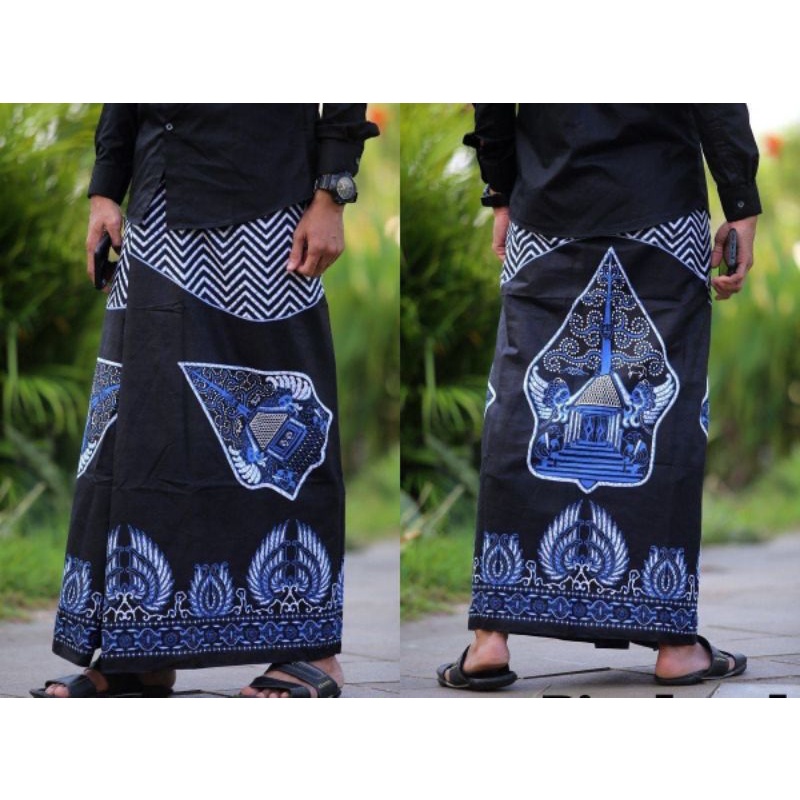 SARUNG PRIA TERBARU MOTIF TEROMPAH SHOLAT DEWASA SARUNG MOTIF BALIMUN SARWON-Pd n