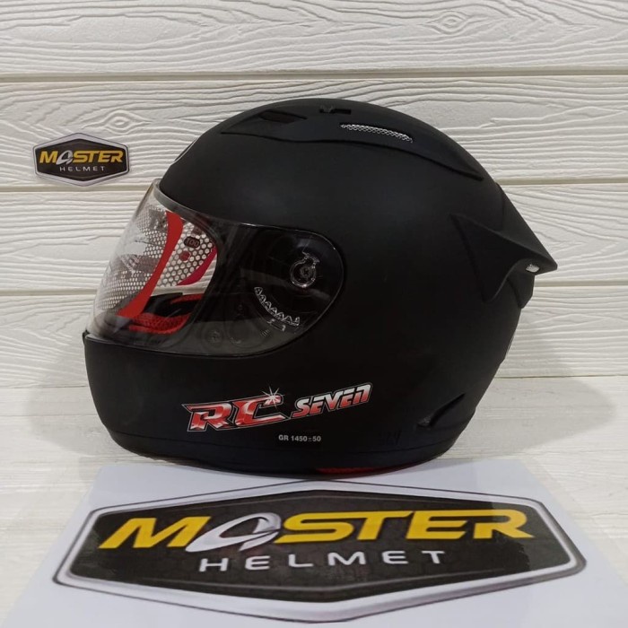 HELM KYT RC7 SOLID KYT RC-7 SOLID FULL FACE BLACK DOFF