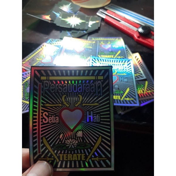 

Sticker psht hologram/ setiker Printing Lambang Logo PSHT Setia Hati pcs