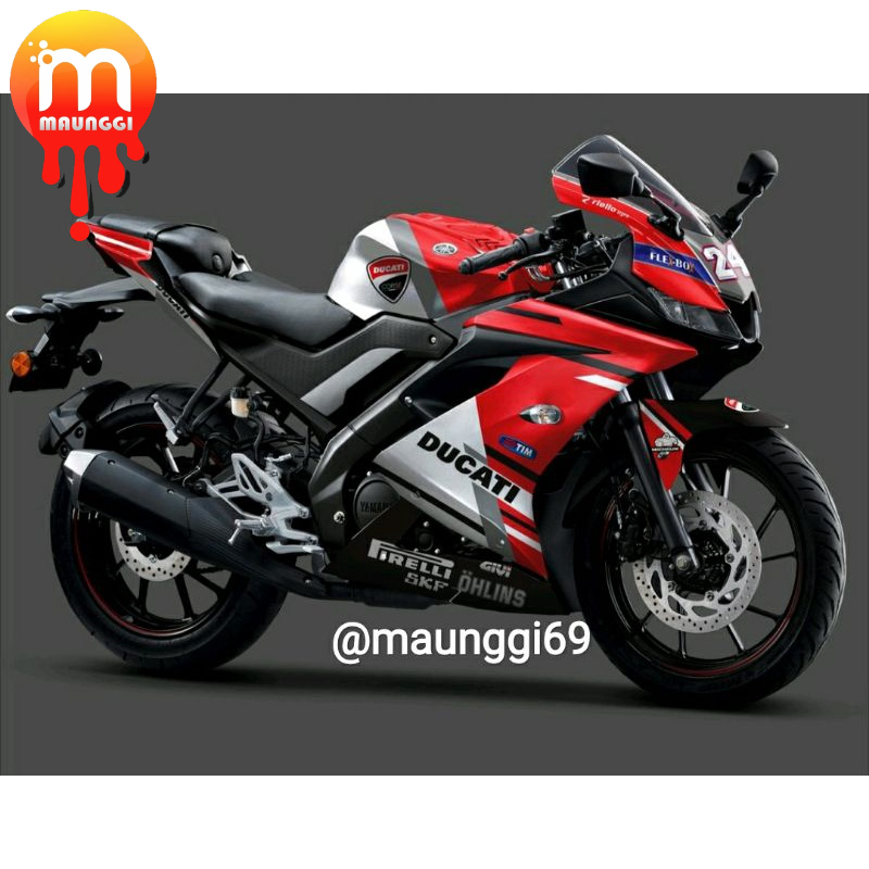 Decal r15 v3 full body Striping motor r15 variasi full motif desain terbaru Sticker r15 merah Stiker