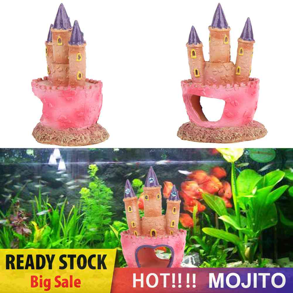 Ornamen Menara Kastil Kartun Bahan Resin Untuk Dekorasi