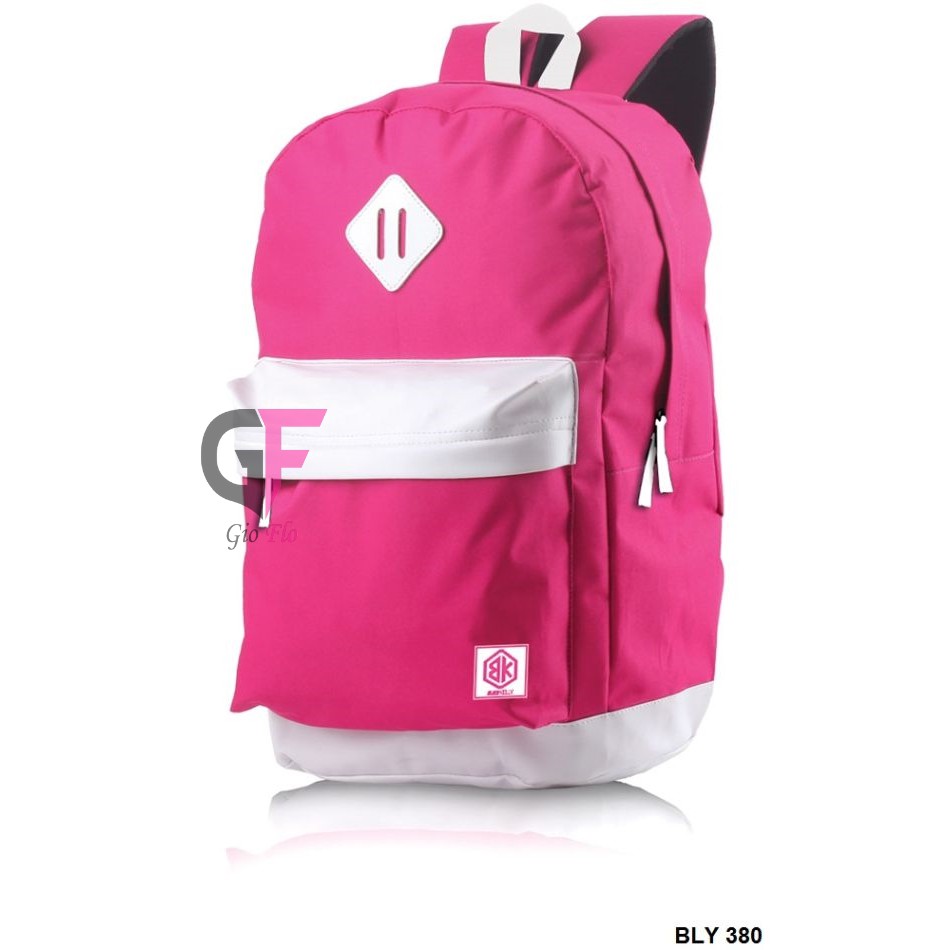 GIOFLO Backpack Tas Punggung Ransel Pink / BLY 380