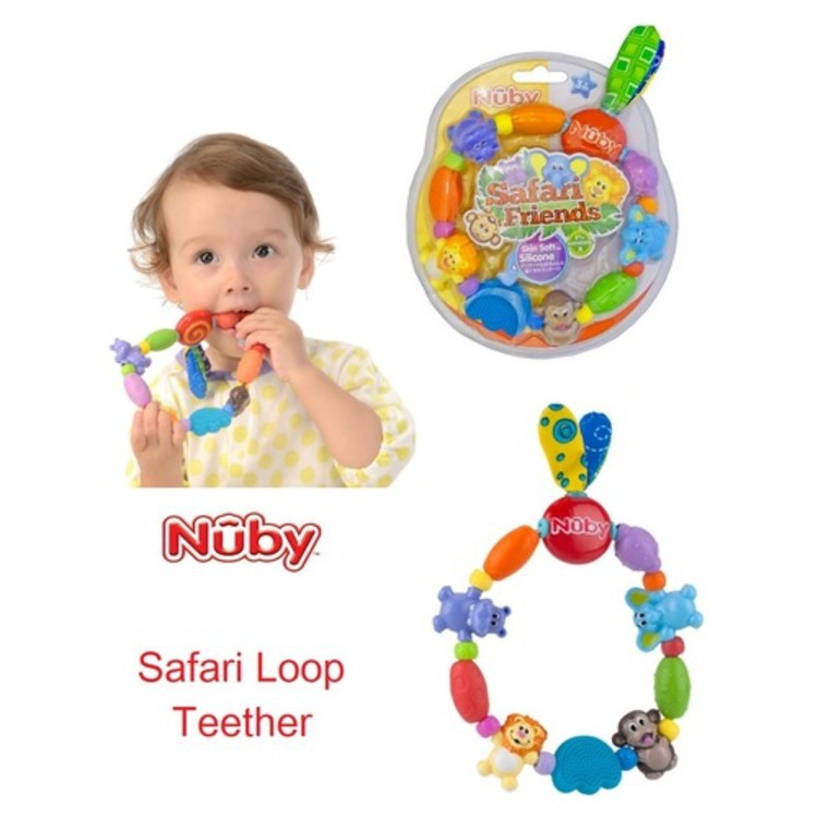 Nuby Safari Friends Teether Bayi 111236