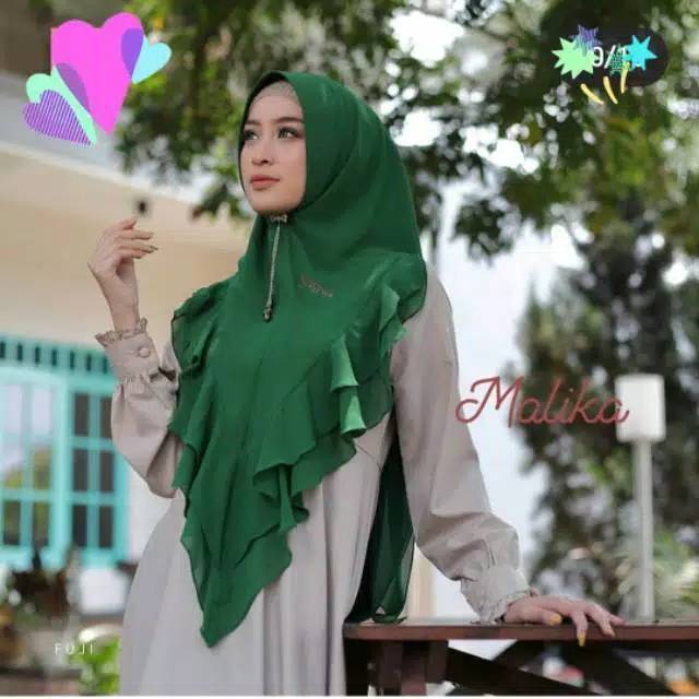 khimar syar'i ceruty babydoll 2 layer malika rempel