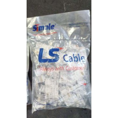 Konektor LS RJ45 Connector UTP Cat.5e Modular Plug (isi 50pcs)