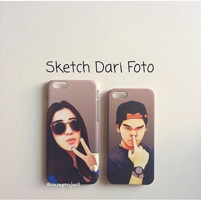 Jual Custom Case Sketch Foto Perfect Gift Shopee Indonesia