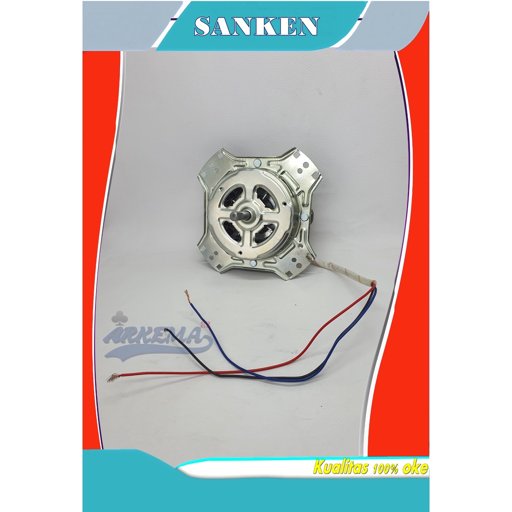 (TERMURAH) MOTOR DINAMO SPIN PENGERING / PEMBILAS SANKEN MESIN CUCI 2 TABUNG UMUM | DINAMO KAKI 4